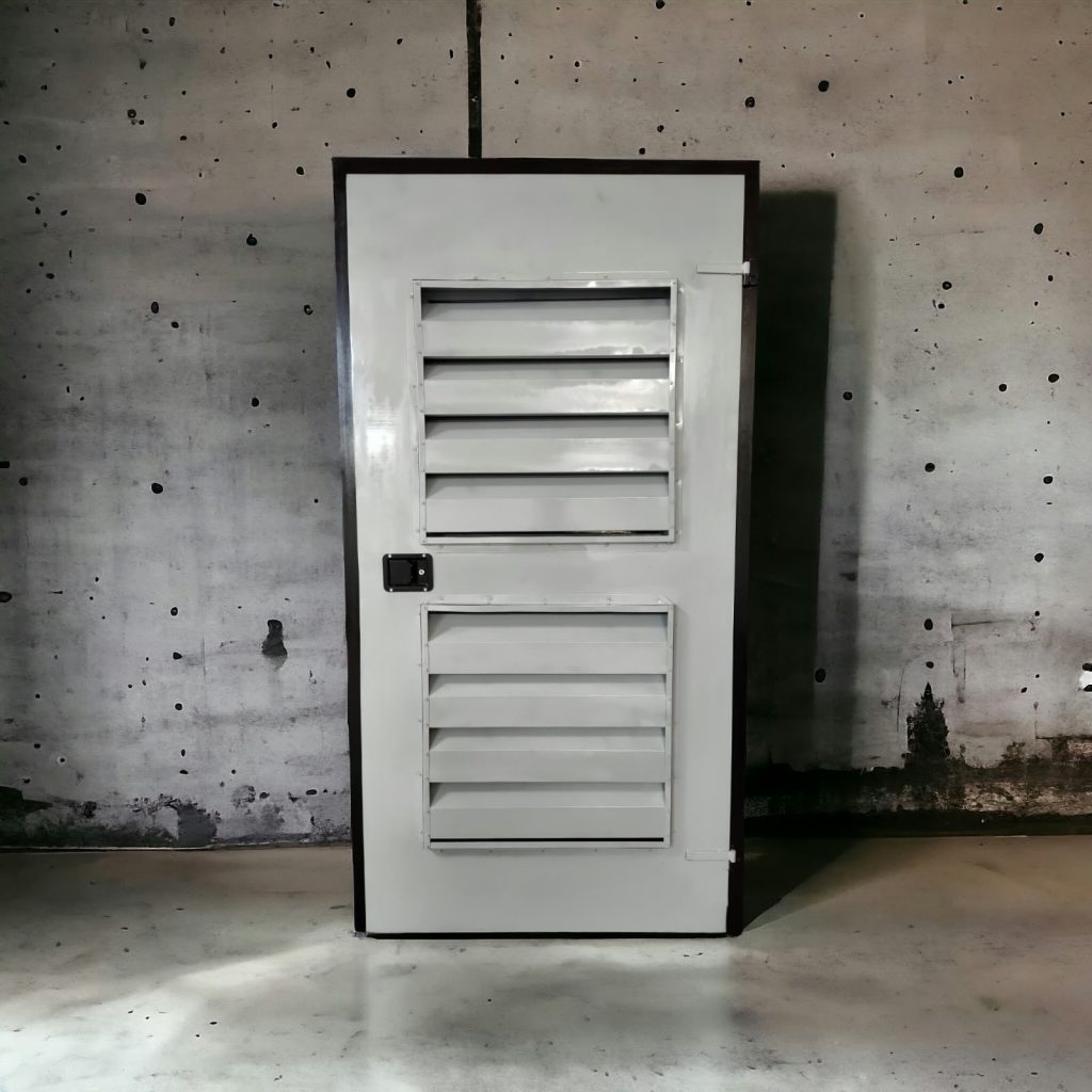 Porta acústica de folha única